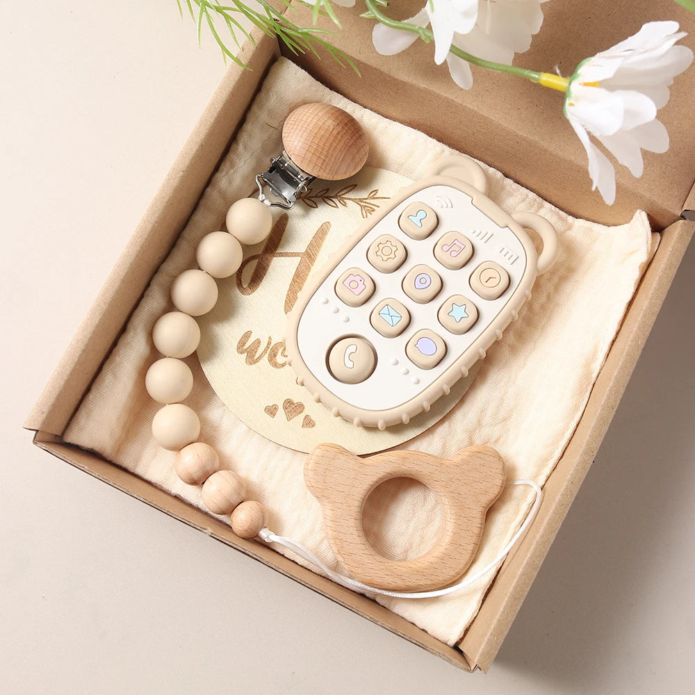 Coffret de naissance avec jouet
