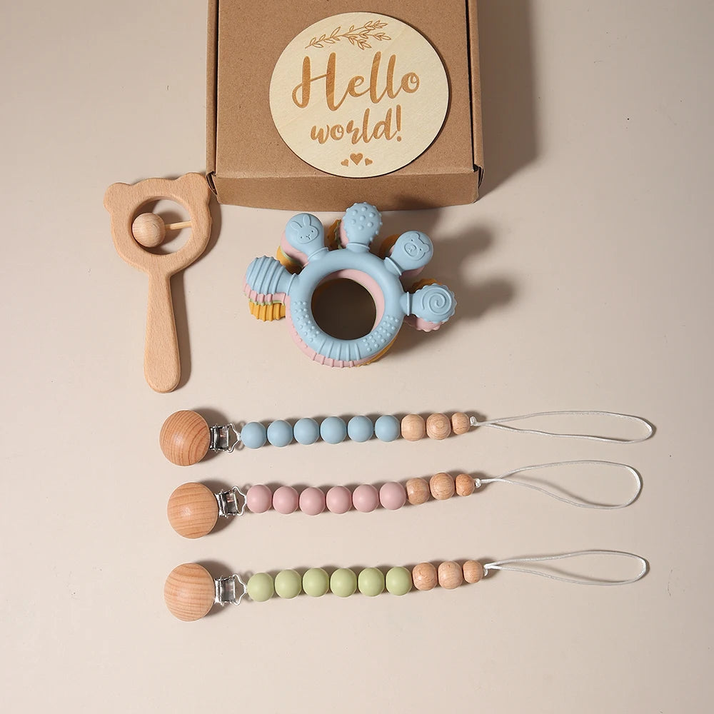 Coffret de naissance avec hochet