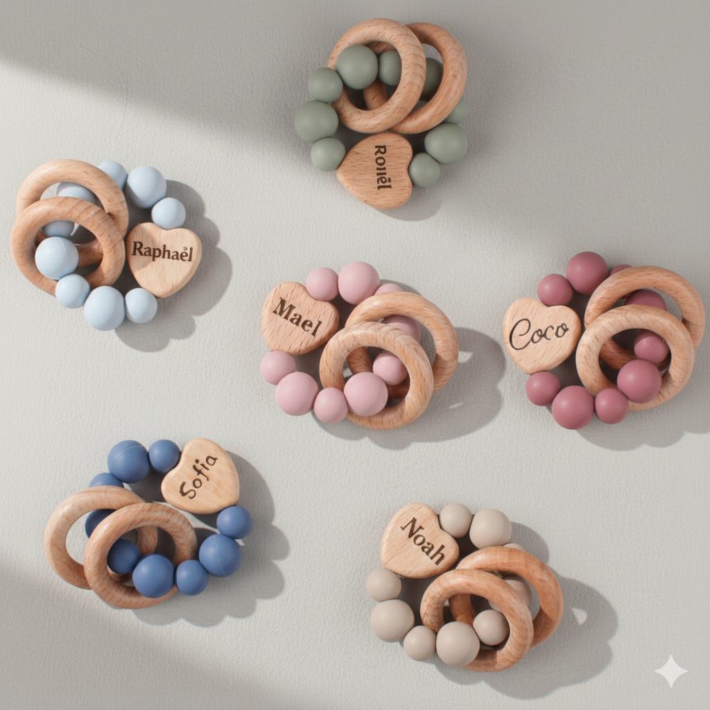 Anneau de dentition personnalisable