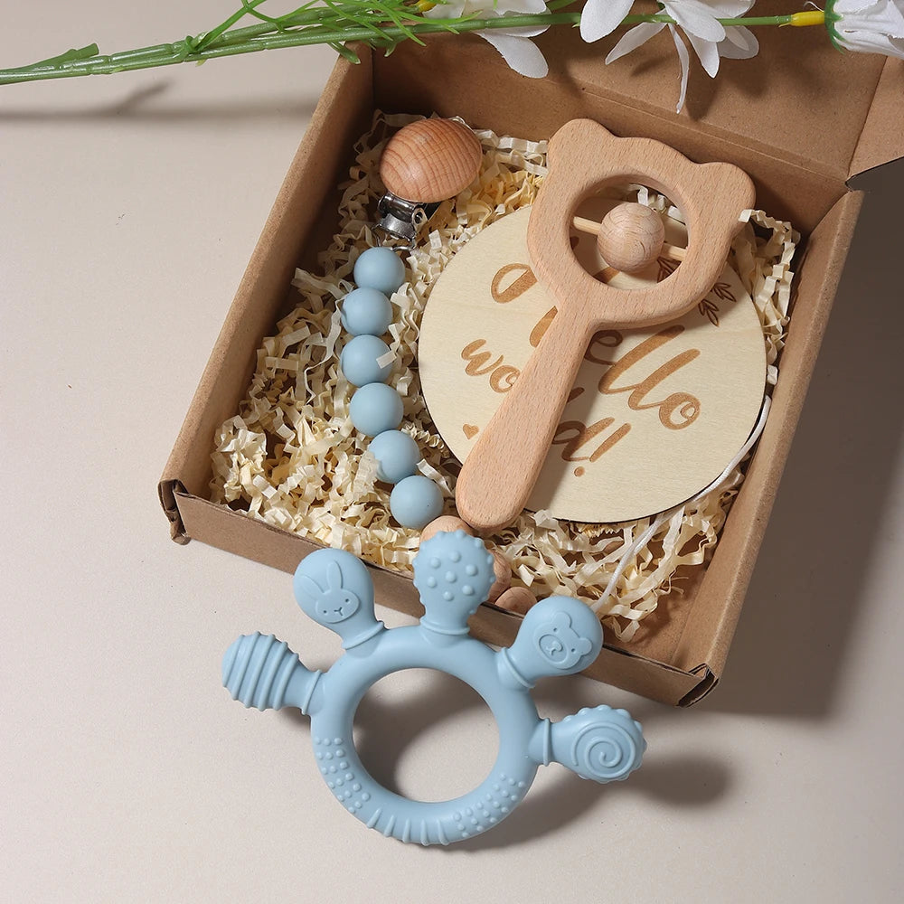 Coffret de naissance avec hochet