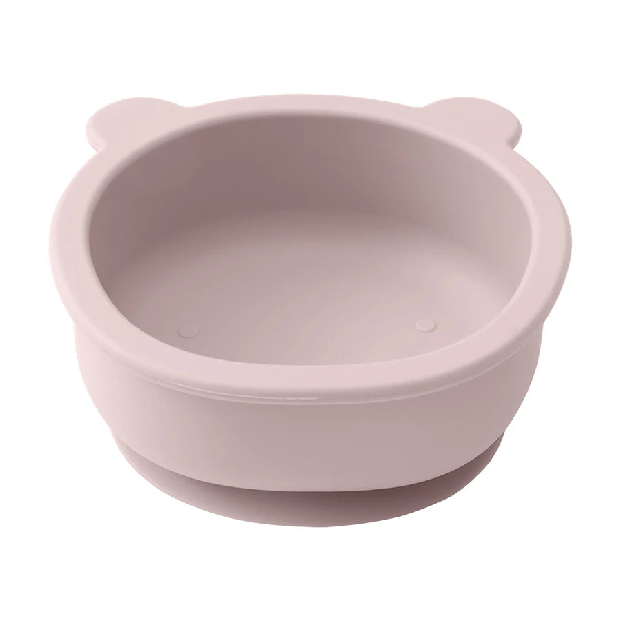 Teddy bear bowl with suction cup
